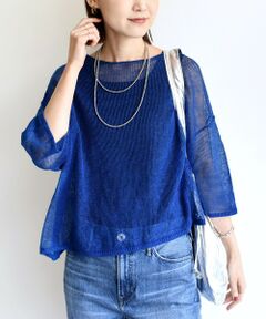 SHIPS / シップス ニット・セーター | 〈手洗い可能〉イタリアン シアー リネン プルオーバー