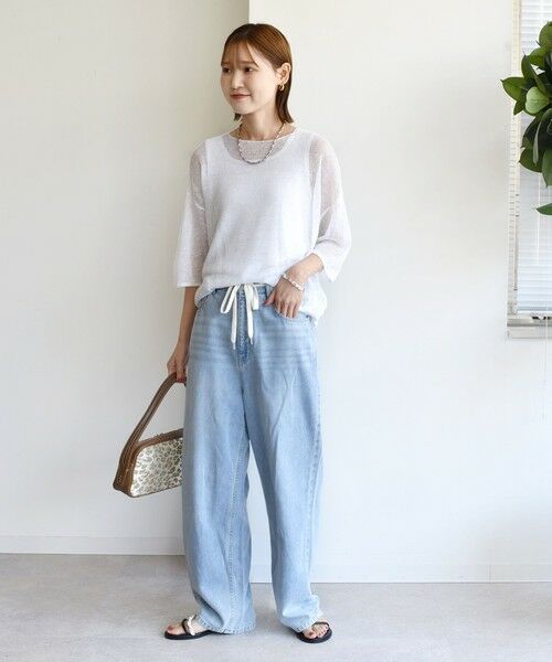 SHIPS / シップス ニット・セーター | 〈手洗い可能〉イタリアン シアー リネン プルオーバー | 詳細12