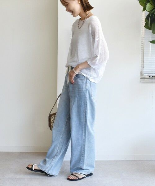 SHIPS / シップス ニット・セーター | 〈手洗い可能〉イタリアン シアー リネン プルオーバー | 詳細13