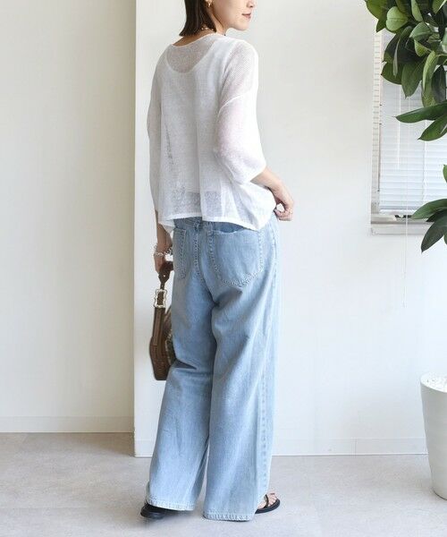 SHIPS / シップス ニット・セーター | 〈手洗い可能〉イタリアン シアー リネン プルオーバー | 詳細15