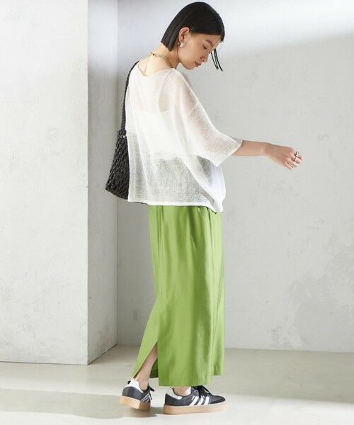 SHIPS / シップス ニット・セーター | 〈手洗い可能〉イタリアン シアー リネン プルオーバー | 詳細4