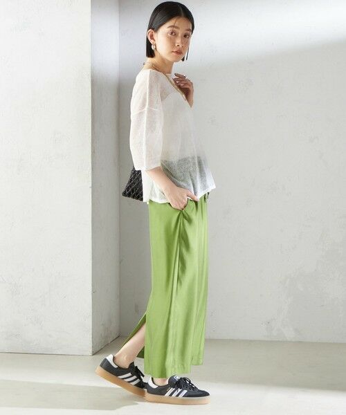 SHIPS / シップス ニット・セーター | 〈手洗い可能〉イタリアン シアー リネン プルオーバー | 詳細5