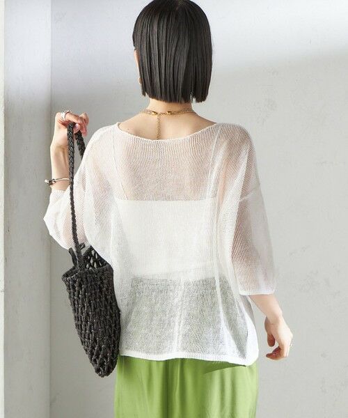 SHIPS / シップス ニット・セーター | 〈手洗い可能〉イタリアン シアー リネン プルオーバー | 詳細8