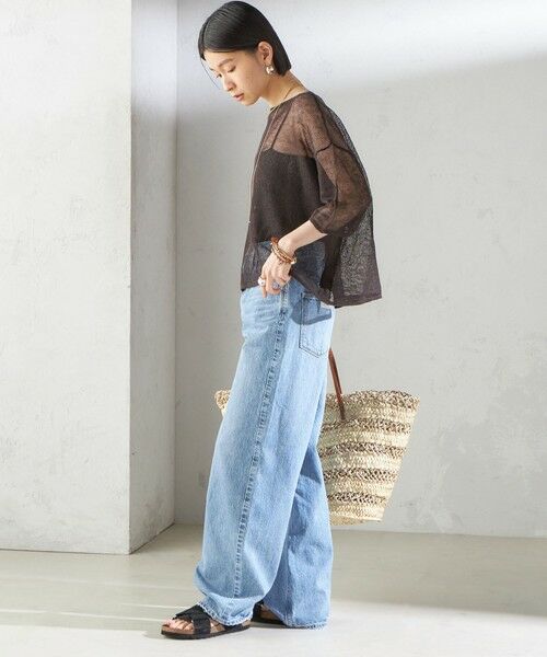 SHIPS / シップス ニット・セーター | 〈手洗い可能〉イタリアン シアー リネン プルオーバー | 詳細21