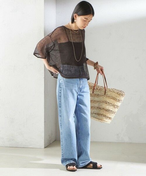 SHIPS / シップス ニット・セーター | 〈手洗い可能〉イタリアン シアー リネン プルオーバー | 詳細23