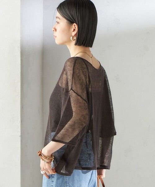 SHIPS / シップス ニット・セーター | 〈手洗い可能〉イタリアン シアー リネン プルオーバー | 詳細25