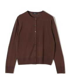 SHIPS / シップス カーディガン・ボレロ | SHIPS Primary Navy Label:シルク リネン ハイ ボタン カーディガン