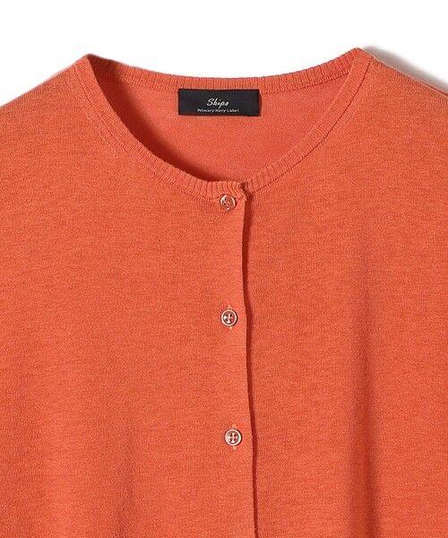 SHIPS / シップス カーディガン・ボレロ | SHIPS Primary Navy Label:シルク リネン ハイ ボタン カーディガン | 詳細4