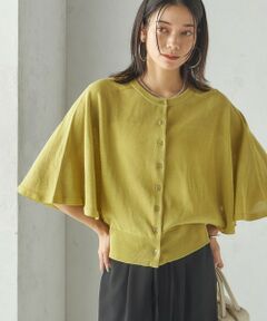 SHIPS / シップス カーディガン・ボレロ | 〈手洗い可能〉ホール ガーメント ケープ デザイン カーディガン