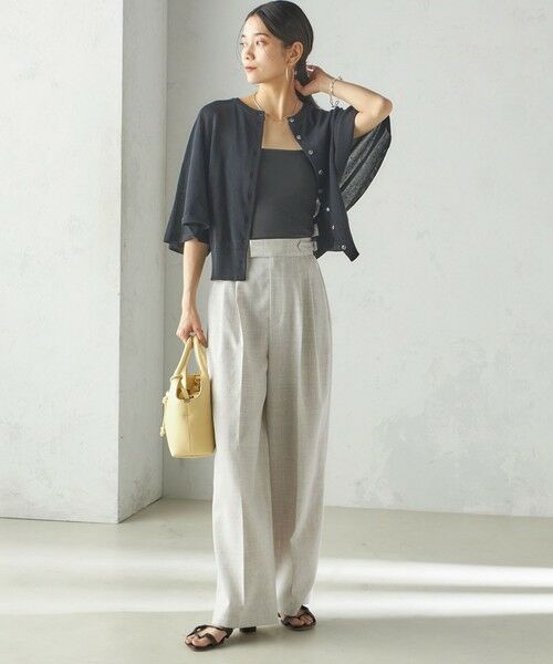 SHIPS / シップス カーディガン・ボレロ | 〈手洗い可能〉ホール ガーメント ケープ デザイン カーディガン | 詳細15