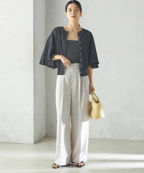 SHIPS / シップス カーディガン・ボレロ | 〈手洗い可能〉ホール ガーメント ケープ デザイン カーディガン | 詳細19