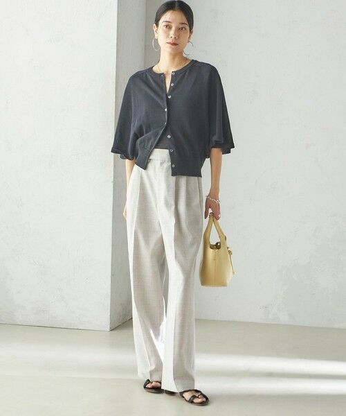 SHIPS / シップス カーディガン・ボレロ | 〈手洗い可能〉ホール ガーメント ケープ デザイン カーディガン | 詳細20