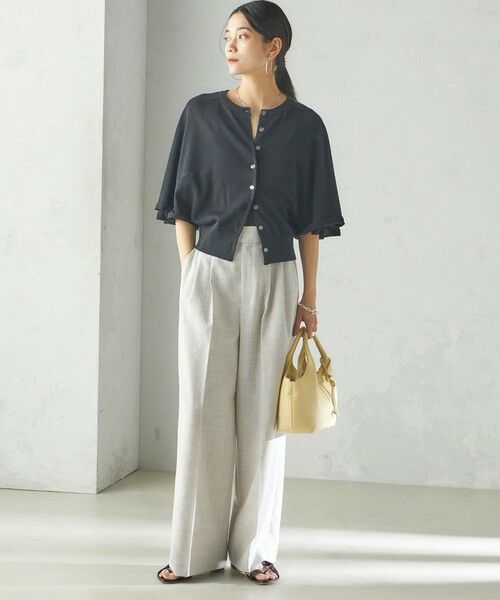 SHIPS / シップス カーディガン・ボレロ | 〈手洗い可能〉ホール ガーメント ケープ デザイン カーディガン | 詳細21