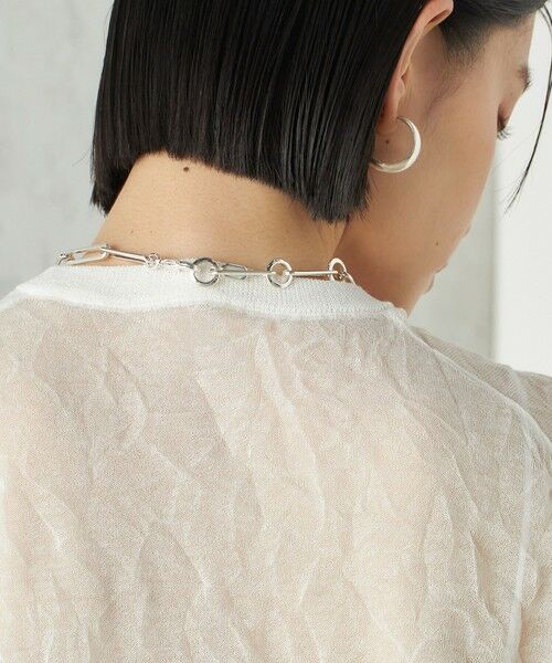 SHIPS / シップス ニット・セーター | Wai＋:〈手洗い可能〉クリンクル シアー ショート スリーブ プルオーバー | 詳細14