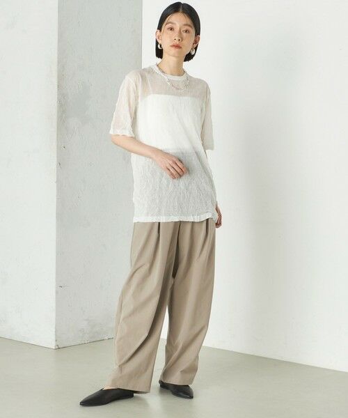 SHIPS / シップス ニット・セーター | Wai＋:〈手洗い可能〉クリンクル シアー ショート スリーブ プルオーバー | 詳細5