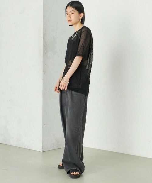 SHIPS / シップス ニット・セーター | Wai＋:〈手洗い可能〉クリンクル シアー ショート スリーブ プルオーバー | 詳細18