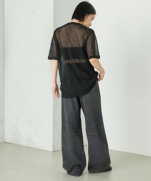 SHIPS / シップス ニット・セーター | Wai＋:〈手洗い可能〉クリンクル シアー ショート スリーブ プルオーバー | 詳細19