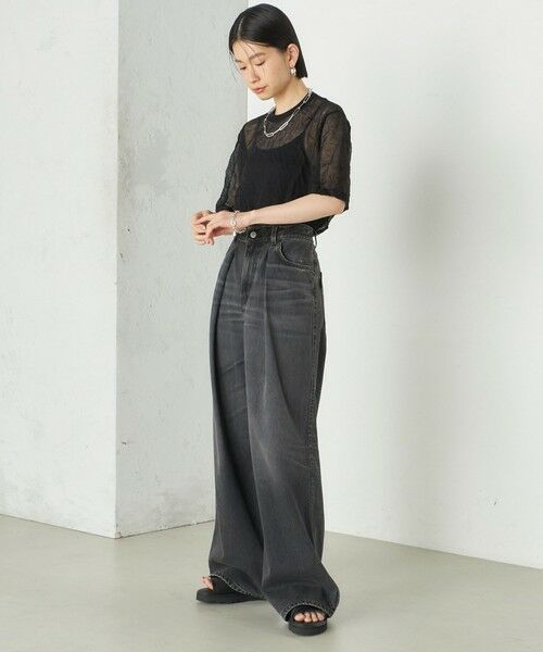 SHIPS / シップス ニット・セーター | Wai＋:〈手洗い可能〉クリンクル シアー ショート スリーブ プルオーバー | 詳細29