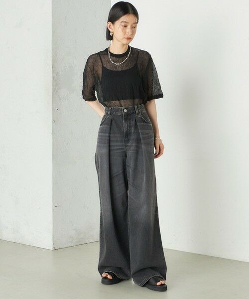 SHIPS / シップス ニット・セーター | Wai＋:〈手洗い可能〉クリンクル シアー ショート スリーブ プルオーバー | 詳細30