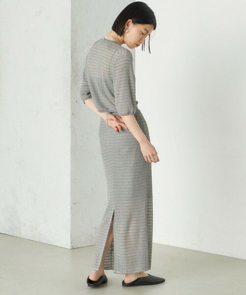 SHIPS / シップス カーディガン・ボレロ | Wai＋:ジャカード シアー ジップ カーディガン | 詳細4