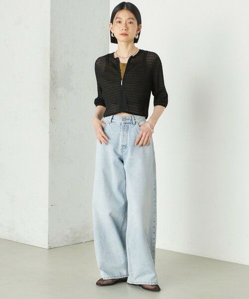 SHIPS / シップス カーディガン・ボレロ | Wai＋:ジャカード シアー ジップ カーディガン | 詳細22