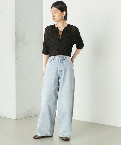 SHIPS / シップス カーディガン・ボレロ | Wai＋:ジャカード シアー ジップ カーディガン | 詳細24