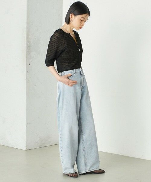 SHIPS / シップス カーディガン・ボレロ | Wai＋:ジャカード シアー ジップ カーディガン | 詳細26