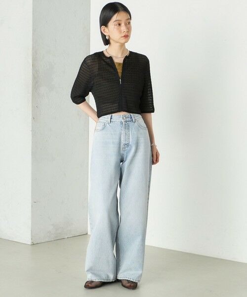 SHIPS / シップス カーディガン・ボレロ | Wai＋:ジャカード シアー ジップ カーディガン | 詳細27