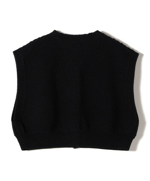 SHIPS / シップス ベスト | SHIPS Primary Navy Label:〈手洗い可能〉クロップド ニット ベスト | 詳細2