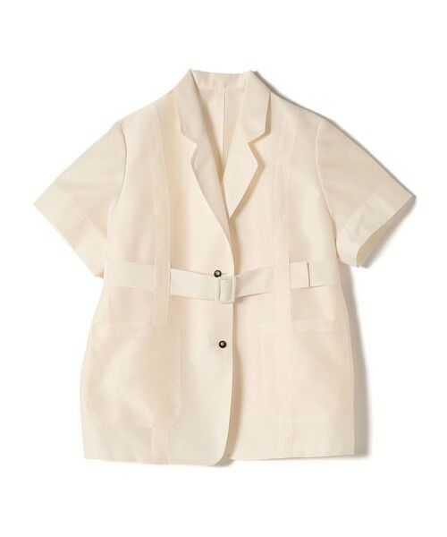 SHIPS / シップス テーラードジャケット | 【SHIPS別注】APUPIL:〈洗濯機可能〉シアー 半袖 ジャケット | 詳細11