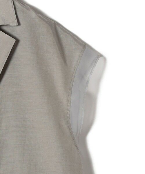 SHIPS / シップス ベスト | 【WEB限定】〈手洗い可能〉シアー コンビ テーラード ベスト | 詳細19