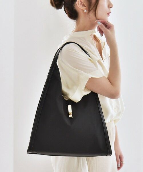 SHIPS / シップス トートバッグ | quaranciel: 金具デザイン Vカット トート バッグ | 詳細13