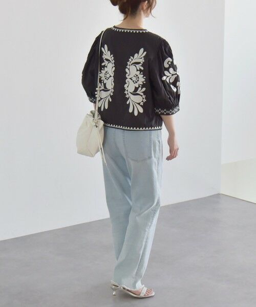 SHIPS / シップス シャツ・ブラウス | quaranciel:〈洗濯機可能〉エンブロイダリー スクエアネック ブラウス | 詳細15