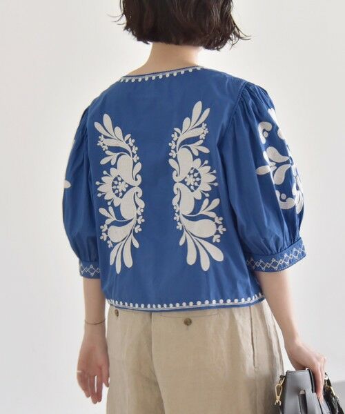 SHIPS / シップス シャツ・ブラウス | quaranciel:〈洗濯機可能〉エンブロイダリー スクエアネック ブラウス | 詳細27