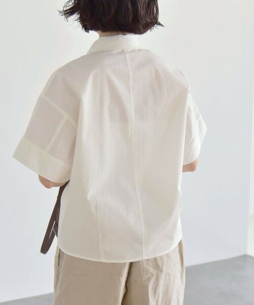 SHIPS / シップス シャツ・ブラウス | quaranciel:〈洗濯機可能〉ミニサッカー ハーフスリーブ 開襟 シャツ | 詳細16