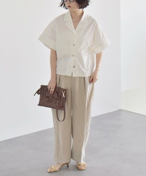 SHIPS / シップス シャツ・ブラウス | quaranciel:〈洗濯機可能〉ミニサッカー ハーフスリーブ 開襟 シャツ | 詳細8