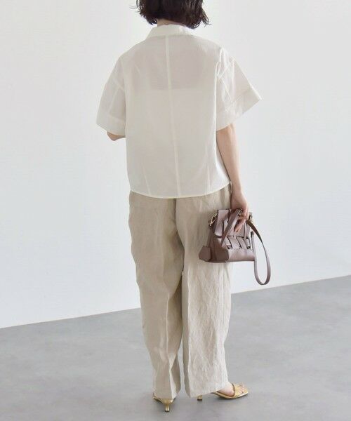 SHIPS / シップス シャツ・ブラウス | quaranciel:〈洗濯機可能〉ミニサッカー ハーフスリーブ 開襟 シャツ | 詳細9