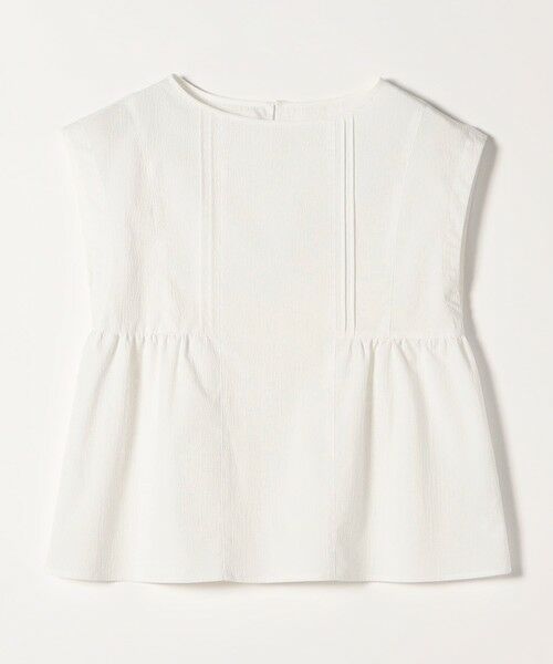 SHIPS / シップス シャツ・ブラウス | quaranciel:〈洗濯機可能〉ミニサッカー タックギャザー フレンチスリーブ ブラウス | 詳細16