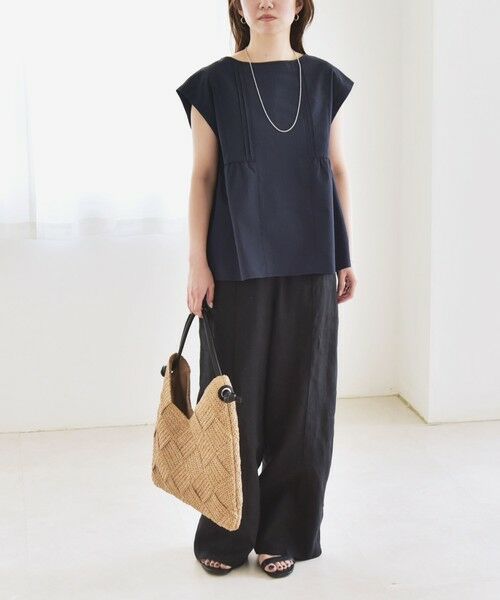 SHIPS / シップス シャツ・ブラウス | quaranciel:〈洗濯機可能〉ミニサッカー タックギャザー フレンチスリーブ ブラウス | 詳細18