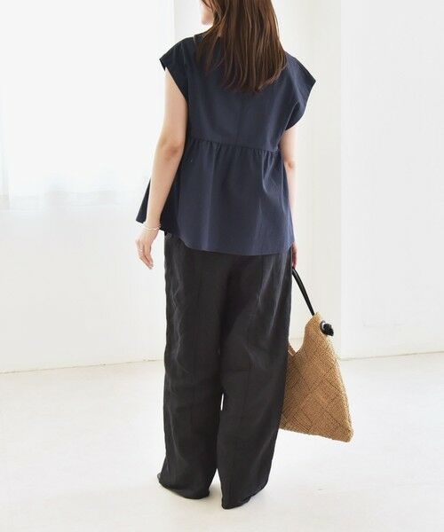 SHIPS / シップス シャツ・ブラウス | quaranciel:〈洗濯機可能〉ミニサッカー タックギャザー フレンチスリーブ ブラウス | 詳細19