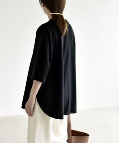 SHIPS / シップス Tシャツ | 《追加予約》quaranciel:〈接触冷感/汗染み防止加工/洗濯機可能〉ラウンドヘム クルー ビッグ TEE