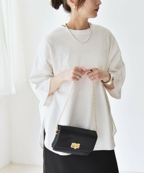 SHIPS / シップス Tシャツ | quaranciel:〈接触冷感/汗染み防止加工/洗濯機可能〉ラウンドヘム クルー ビッグ TEE | 詳細11