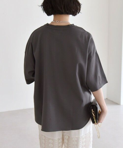 SHIPS / シップス Tシャツ | quaranciel:〈接触冷感/汗染み防止加工/洗濯機可能〉ラウンドヘム クルー ビッグ TEE | 詳細18