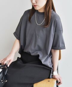 SHIPS / シップス Tシャツ | quaranciel:〈接触冷感/汗染み防止/洗濯機可能〉スリット ルーズ チュニック TEE