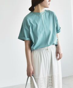 SHIPS / シップス Tシャツ | quaranciel:〈接触冷感/汗染み防止/洗濯機可能〉スリット ルーズ チュニック TEE