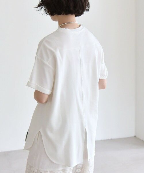 SHIPS / シップス Tシャツ | quaranciel:〈接触冷感/汗染み防止/洗濯機可能〉スリット ルーズ チュニック TEE | 詳細7