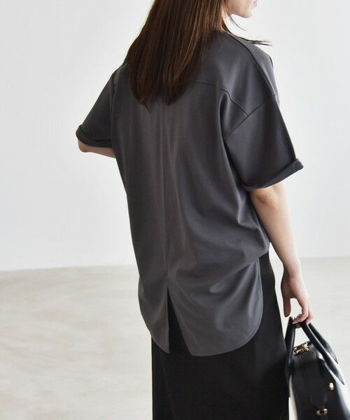 SHIPS / シップス Tシャツ | quaranciel:〈接触冷感/汗染み防止/洗濯機可能〉スリット ルーズ チュニック TEE | 詳細15