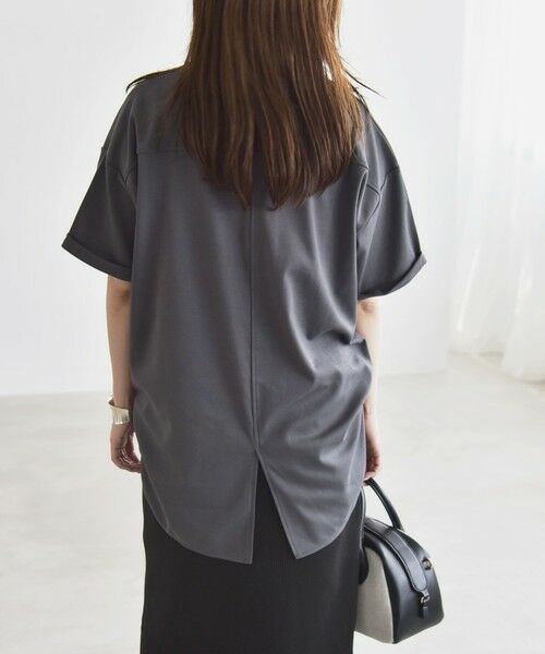 SHIPS / シップス Tシャツ | quaranciel:〈接触冷感/汗染み防止/洗濯機可能〉スリット ルーズ チュニック TEE | 詳細16