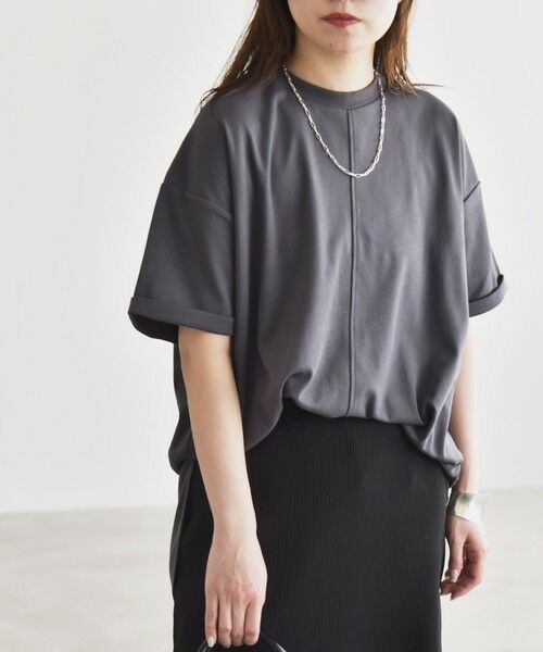 SHIPS / シップス Tシャツ | quaranciel:〈接触冷感/汗染み防止/洗濯機可能〉スリット ルーズ チュニック TEE | 詳細18