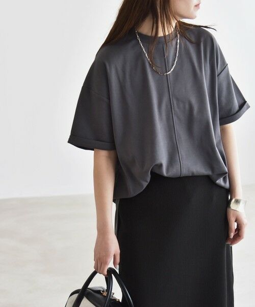 SHIPS / シップス Tシャツ | quaranciel:〈接触冷感/汗染み防止/洗濯機可能〉スリット ルーズ チュニック TEE | 詳細19